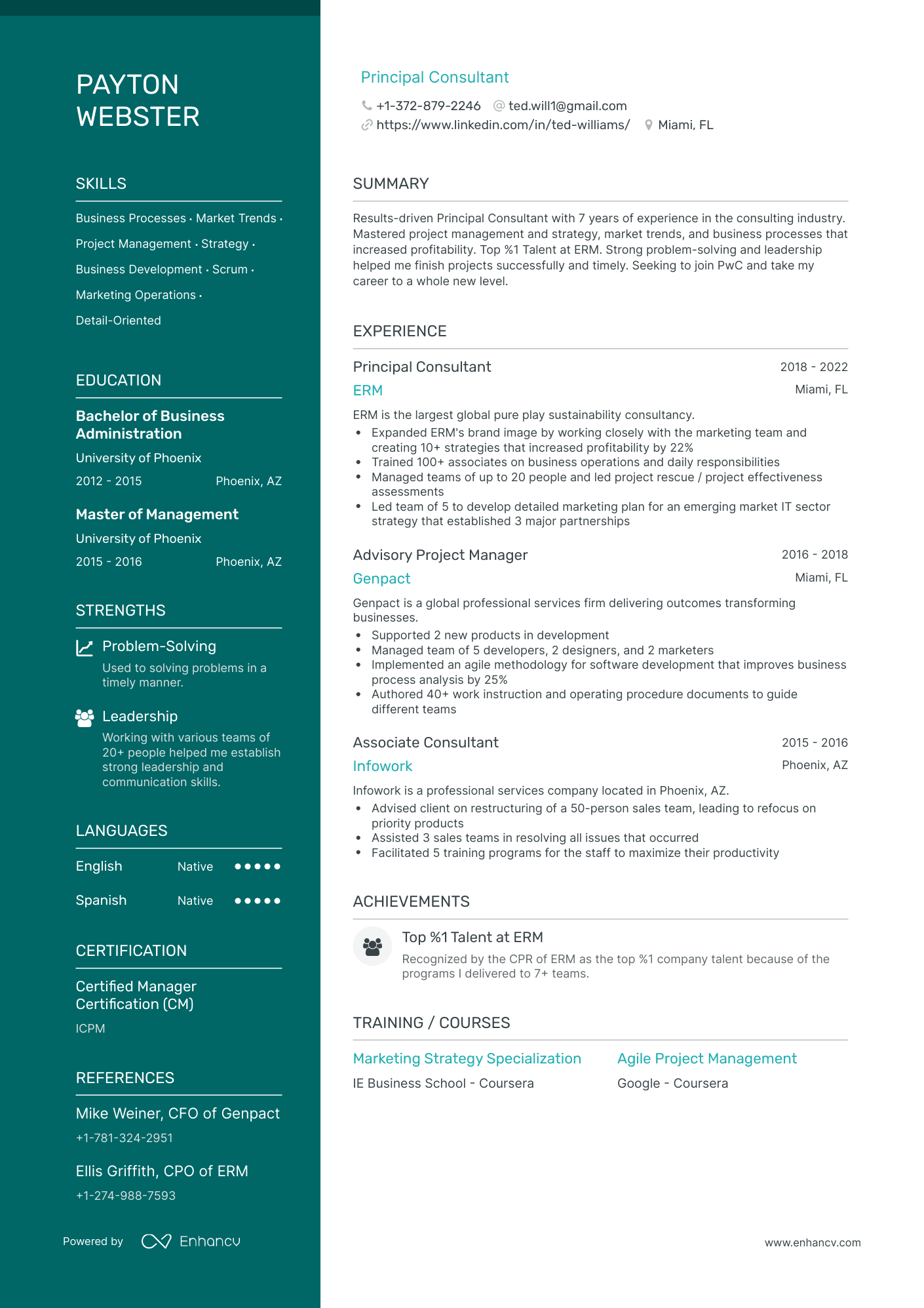 5 Pwc Resume Examples And Guide For 2024